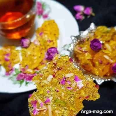 طرز تهیه پولکی گل محمدی 