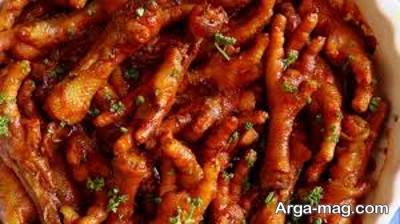 نحوه تهیه خوراک پای مرغ