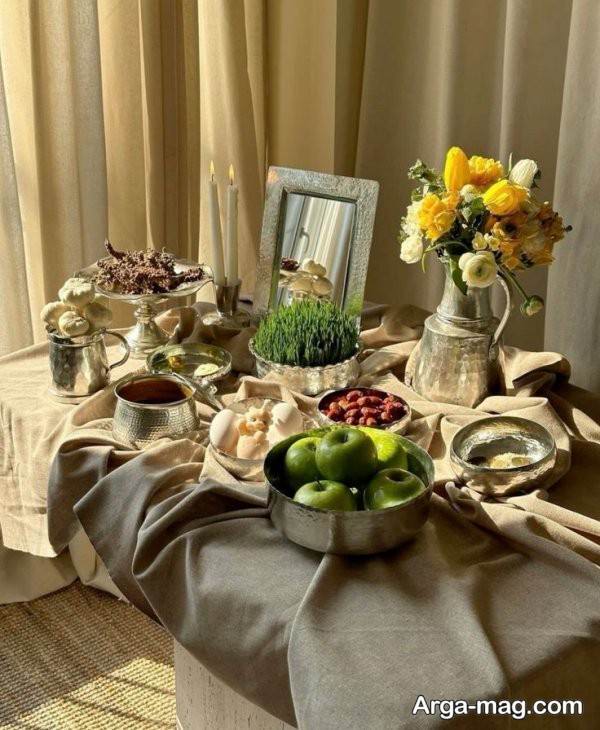 ایده زیبا سفره هفت سین 