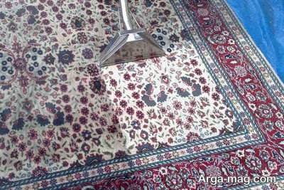 ترمیم رنگ فرش ها با مواد اسیدی 
