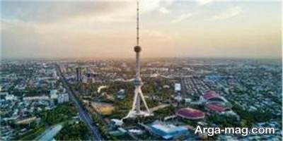 معماری و نمای برج تلویزیونی تاشکند