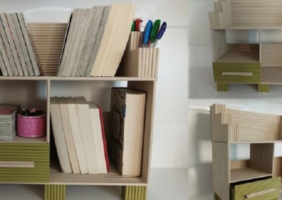 ایده های ساخت کتابخانه با وسایل دور ریختنی