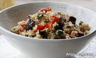 نحوه تهیه خوراک باقلا بادمجان