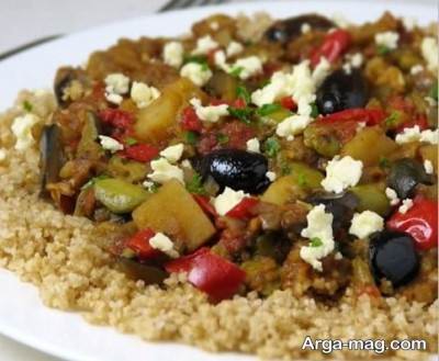 آموزش تهیه خوراک باقلا بادمجان
