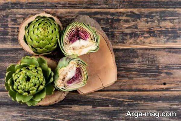 فریز کردن کنگر به صورت تکه ای