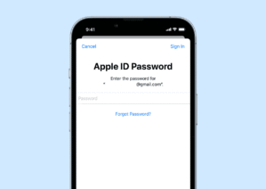 مراحل بازیابی رمز اپل آیدی