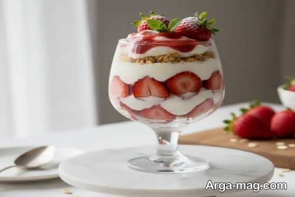 طرز تهیه پارفه توت فرنگی مرحله به مرحله