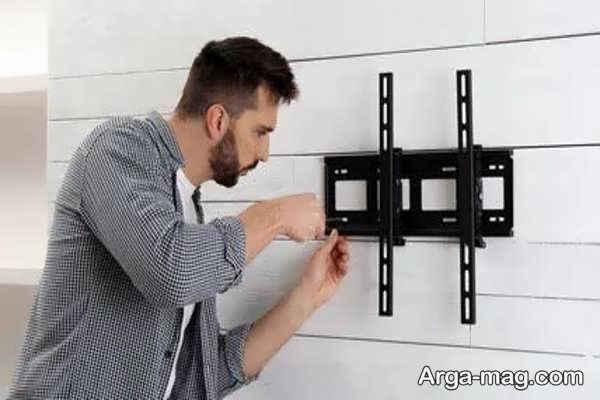 نصب تلویزیون روی دیوار گچی