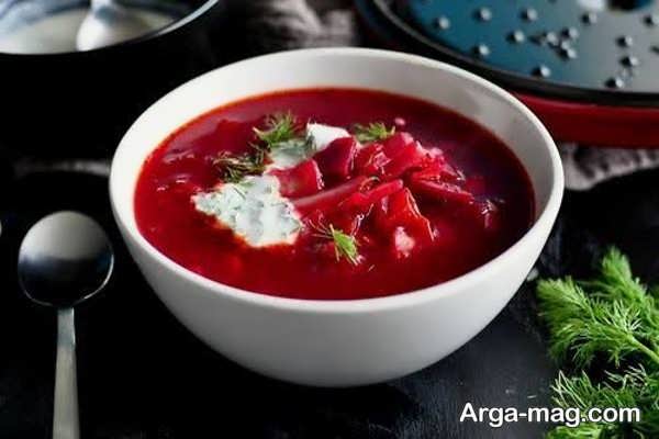 روش تهیه سوپ چغندر قرمز