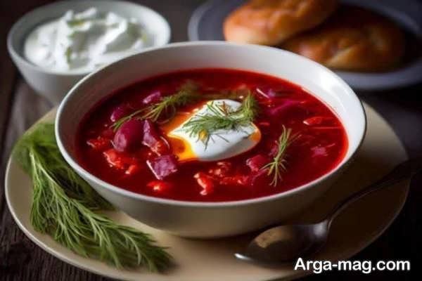دستور پخت سوپ لبو روسی خوشمزه