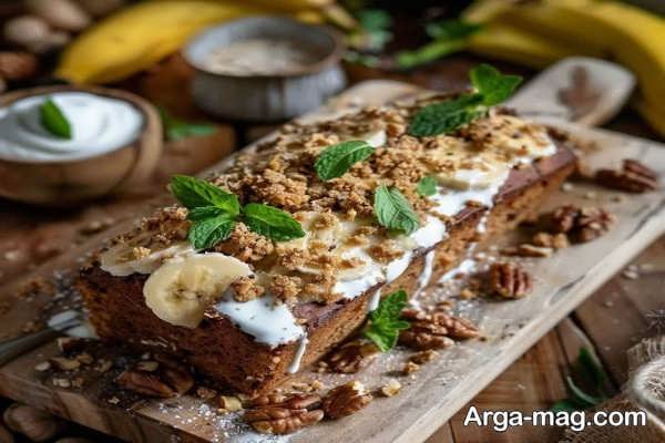 نان موزی دارچینی برای صبحانه