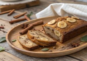 طرز تهیه نان موز و دارچین خانگی