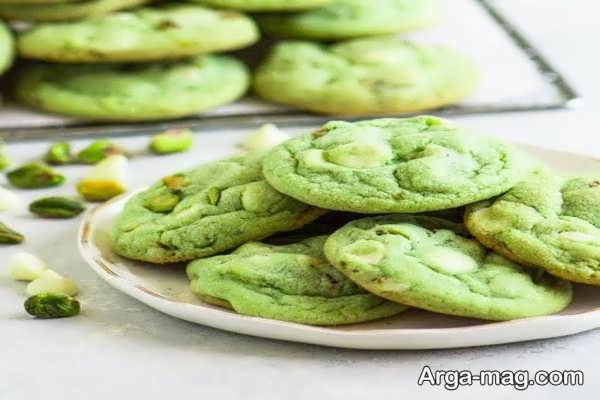 طرز تهیه کوکی پسته‌ ای ساده