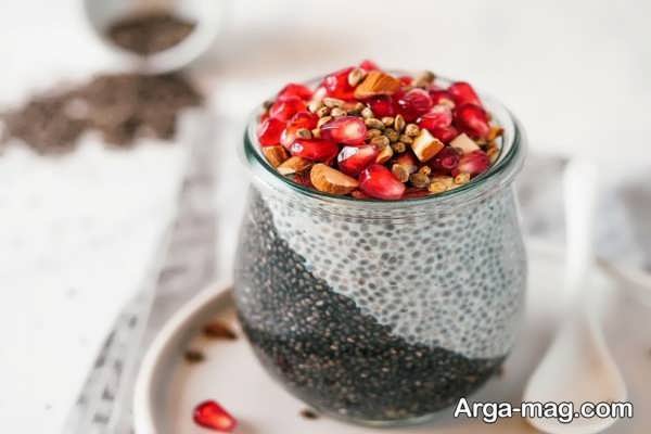 آموزش تهیه دسر پودینگ با انار