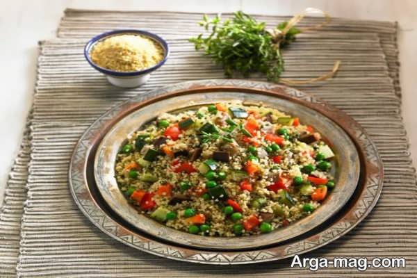 طرز تهیه کوسکوس سبزیجات رژیمی