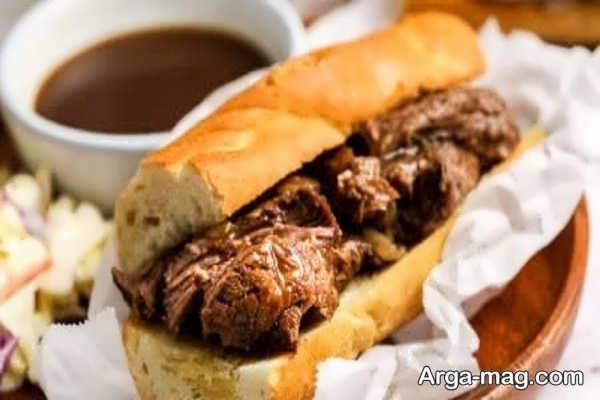 روش درست کردن ساندویچ گوشت فرنچ دیپ
