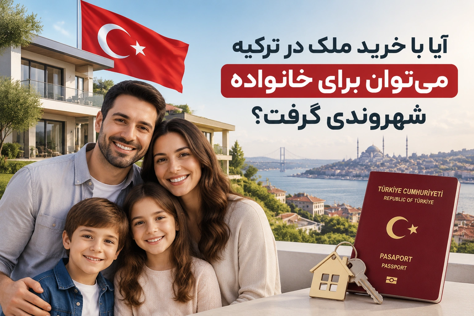 آیا با خرید ملک در ترکیه می‌توان برای خانواده شهروندی گرفت؟