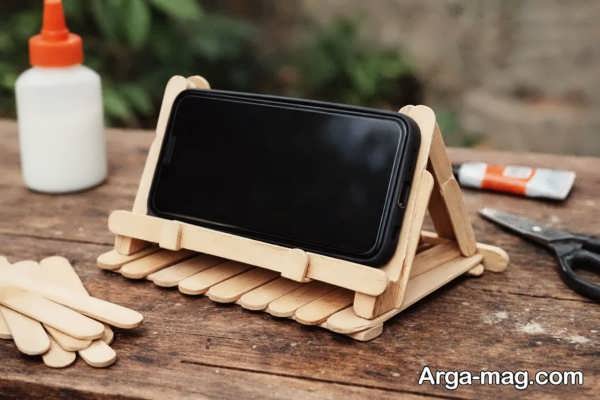 آموزش ساخت پایه موبایل با چوب بستنی
